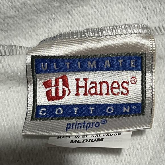 Hanes Ultimate Cotton Printpro Sweatpants Mens Medium Gray Joggers Elastic Cuffs - Picture 2 of 4